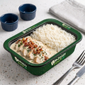 Chicken in White Sauce with Bacon & Rice