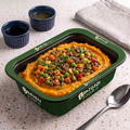 Ground Beef with Veggies & Sweet Potato Mash
