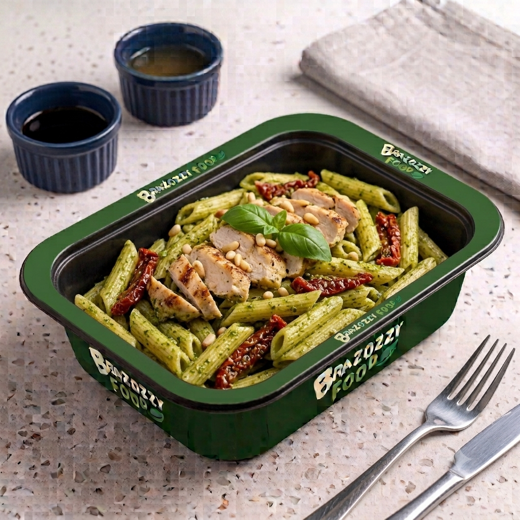 Pesto Pasta with Chicken & Sun-Dried Tomato